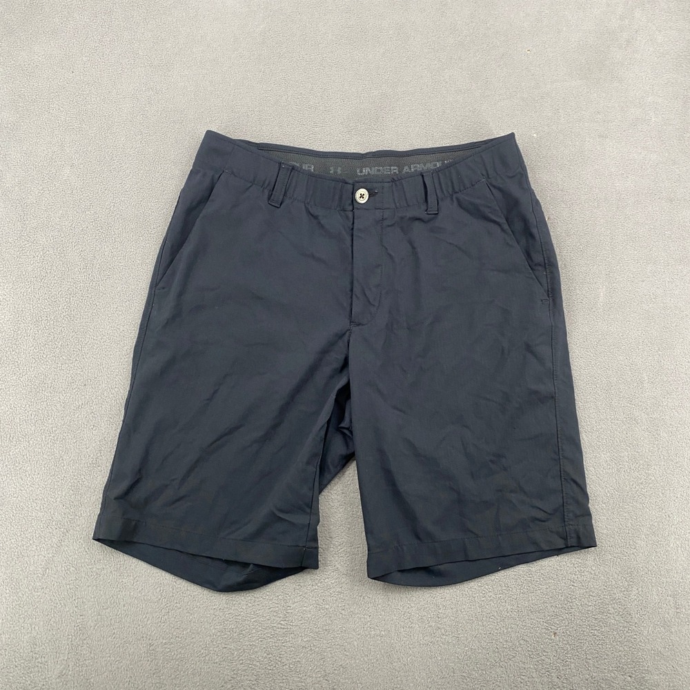 Under Armour Mens Performance Golf Shorts Black Size 34 Herringbone Texture